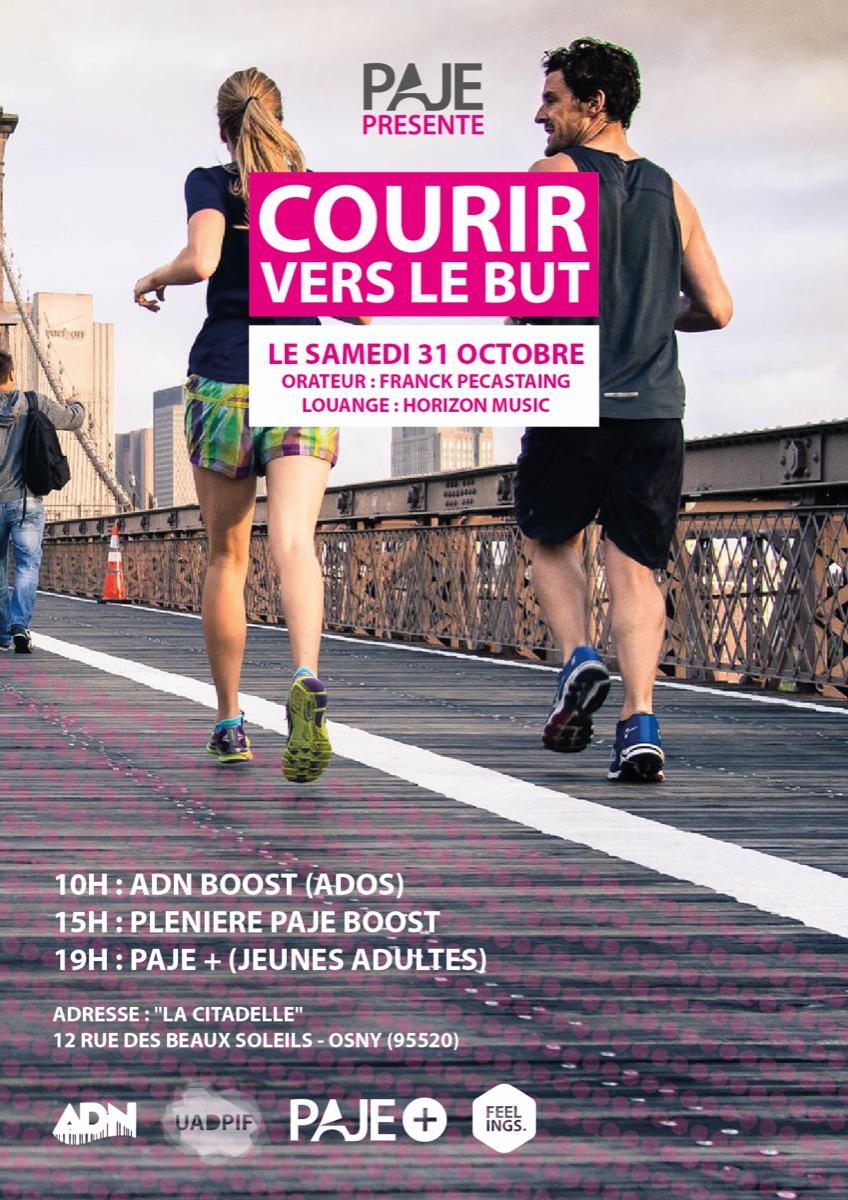 Affiche « Courir vers le but », 31 octobre 2015, à Osny.