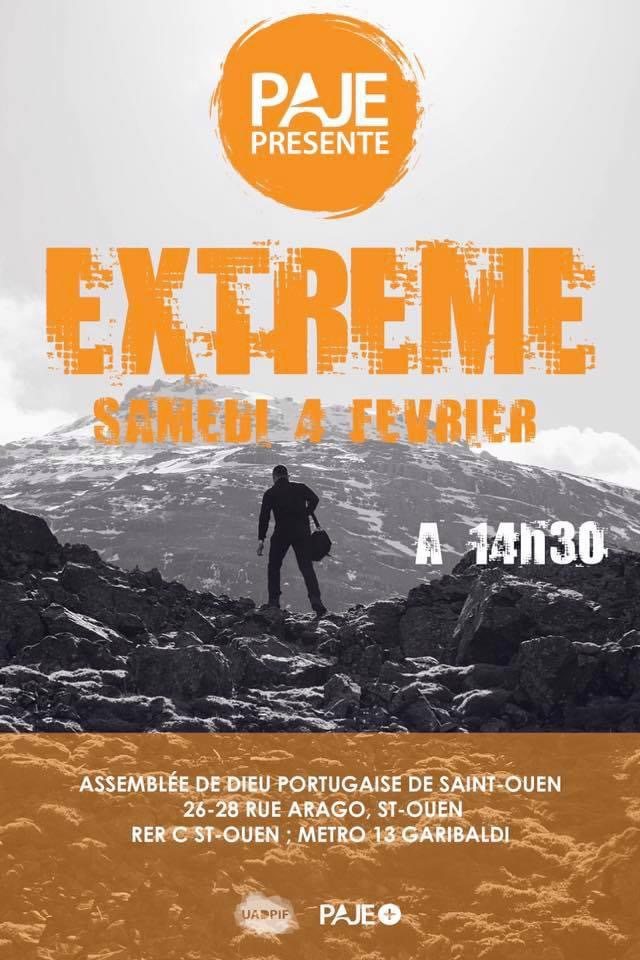 Affiche « Extrême », le 4 février, à Saint-Ouen.