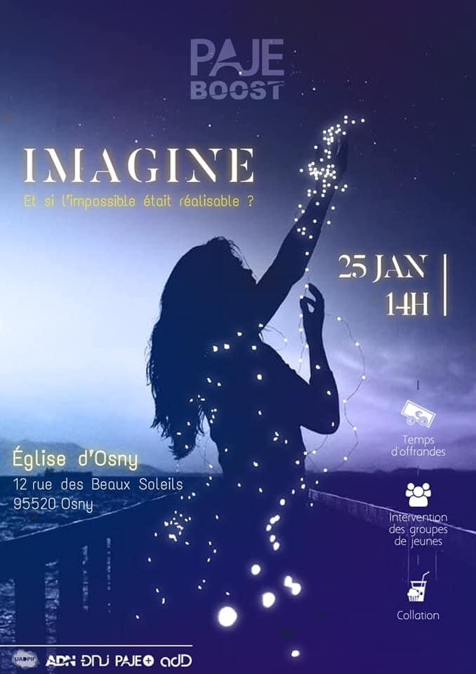 Affiche PAJE Boost « Imagine », 25 janvier 2020, à Osny.