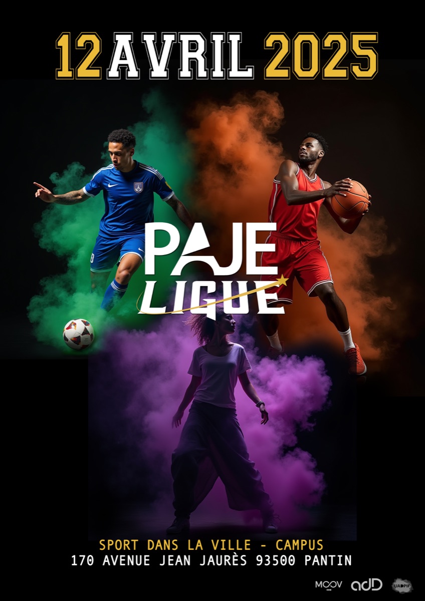 Affiche PAJE Ligue, 12 avril 2025, à Pantin.