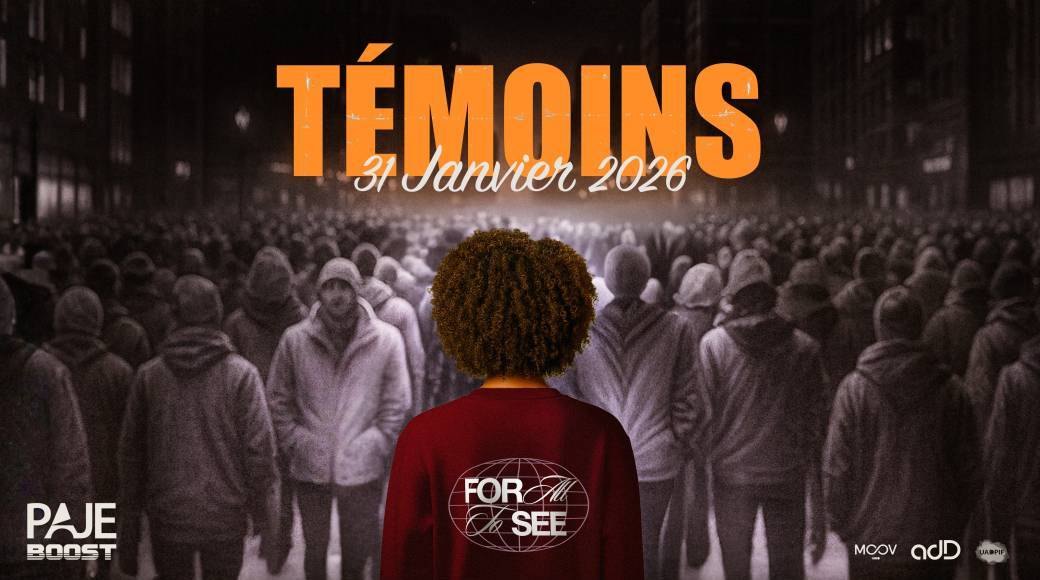 Affiche PAJE Boost « Témoins », 31 janvier 2026.
