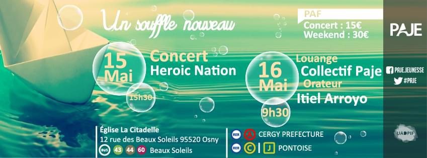 Affiche « Un souffle nouveau », les 15 et 16 mai, à Osny.